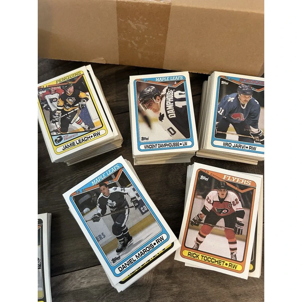 Hockey Cards Lot Box 1990's Commons Tops Vintage‎ Card Set